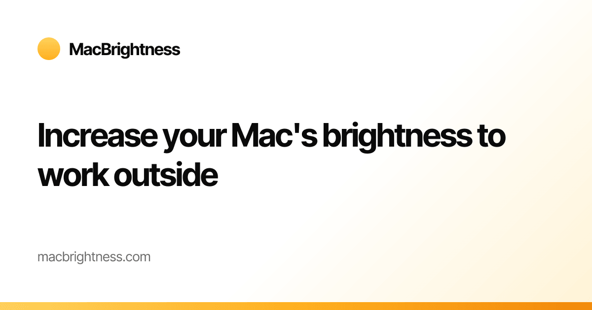 MacBrightness screenshot 1